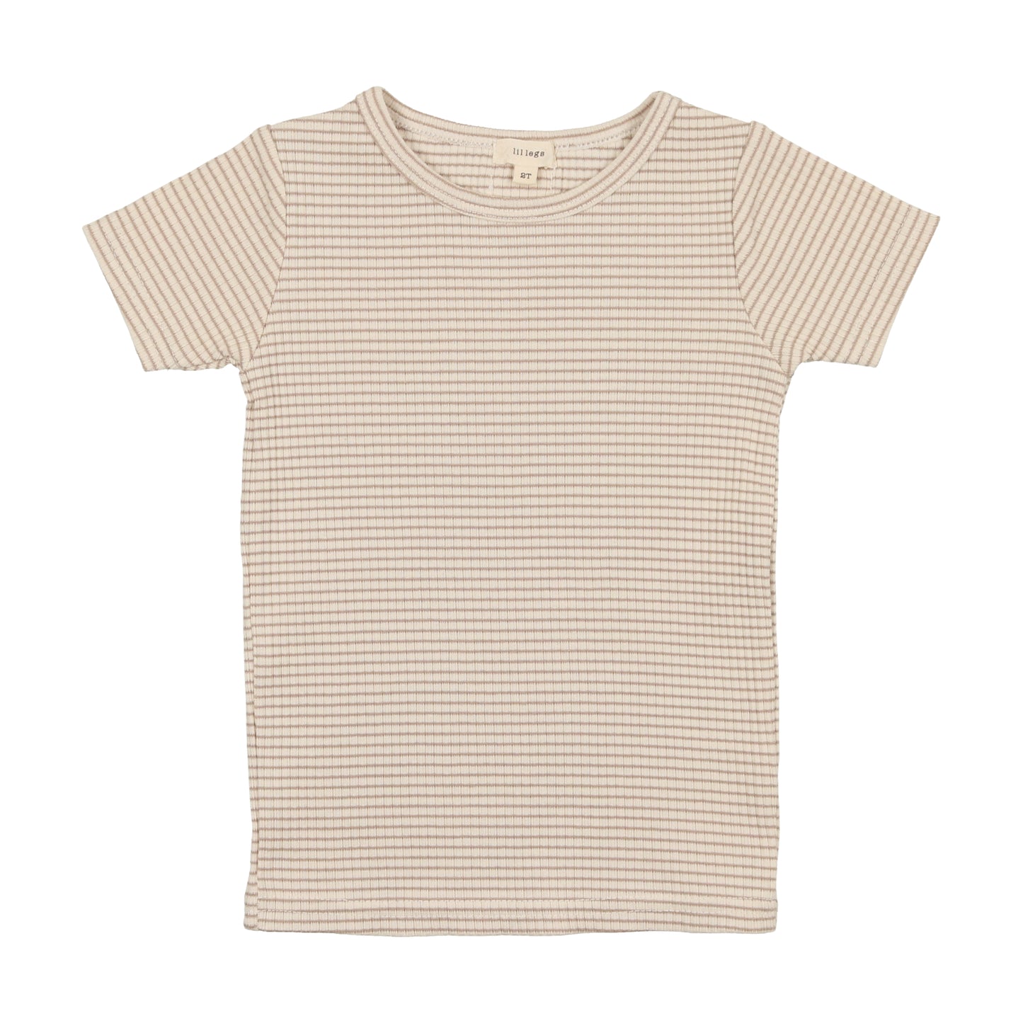 Striped Ribbed Short Sleeve Tee SPST