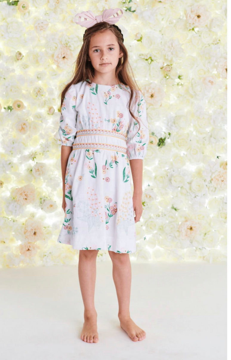 Colorful Embroidered Dress 1352