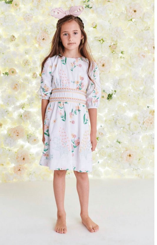 Colorful Embroidered Dress 1352