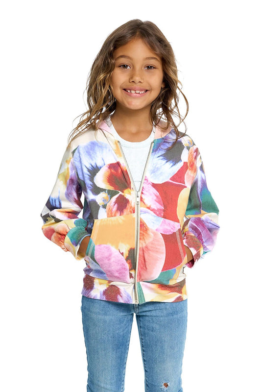CHTW285-SBFLRL-G heirloom woven zip up