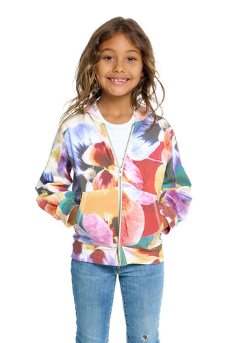 CHTW285-SBFLRL-G heirloom woven zip up