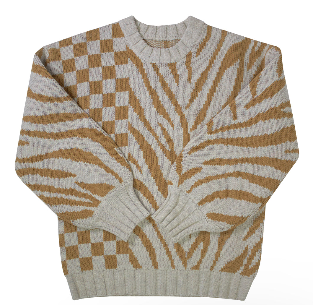 Mix Pattern Sweater G2244A