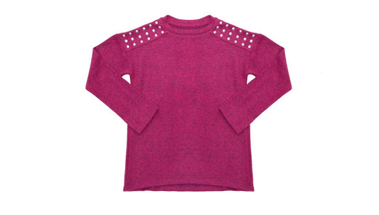 Berry Studded Top F22-295X