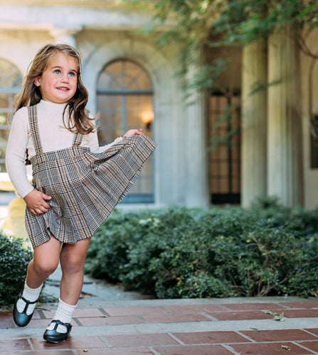 Pleated Plaid Skirt