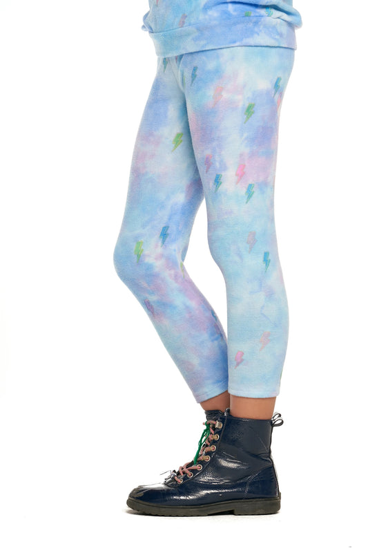 Bolt Print Tie Dye Fitted Sweats CHTW43