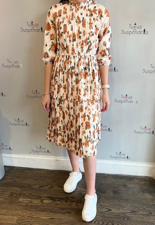 Vintage Floral Dress SNK4013A and SNK4013B