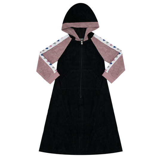 Color Block Terry Cover-Up y1223R