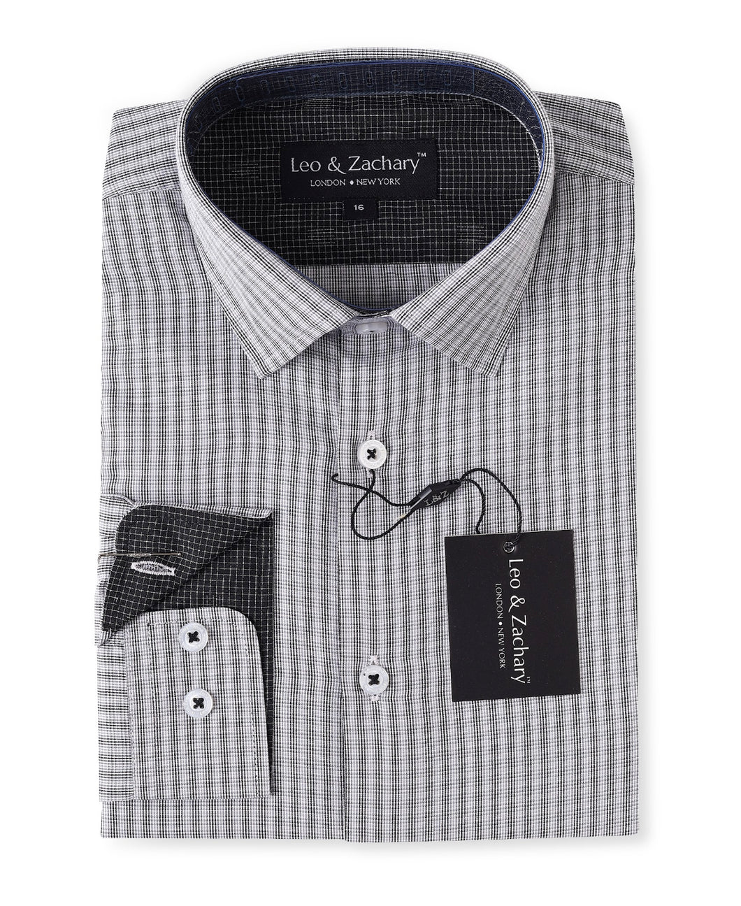 Chappy Grey L/S Button Down Shirt 5891
