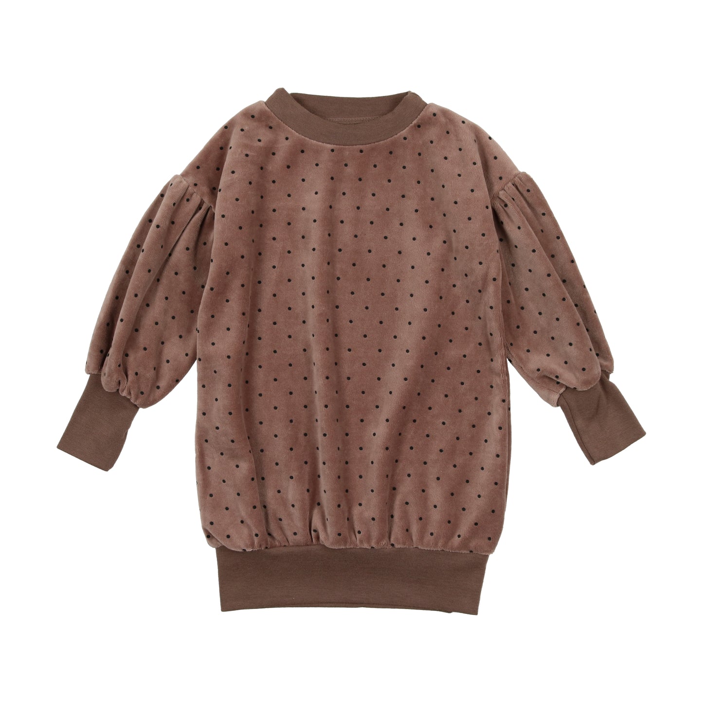 Velour Puff Sleeve Dress VPSD