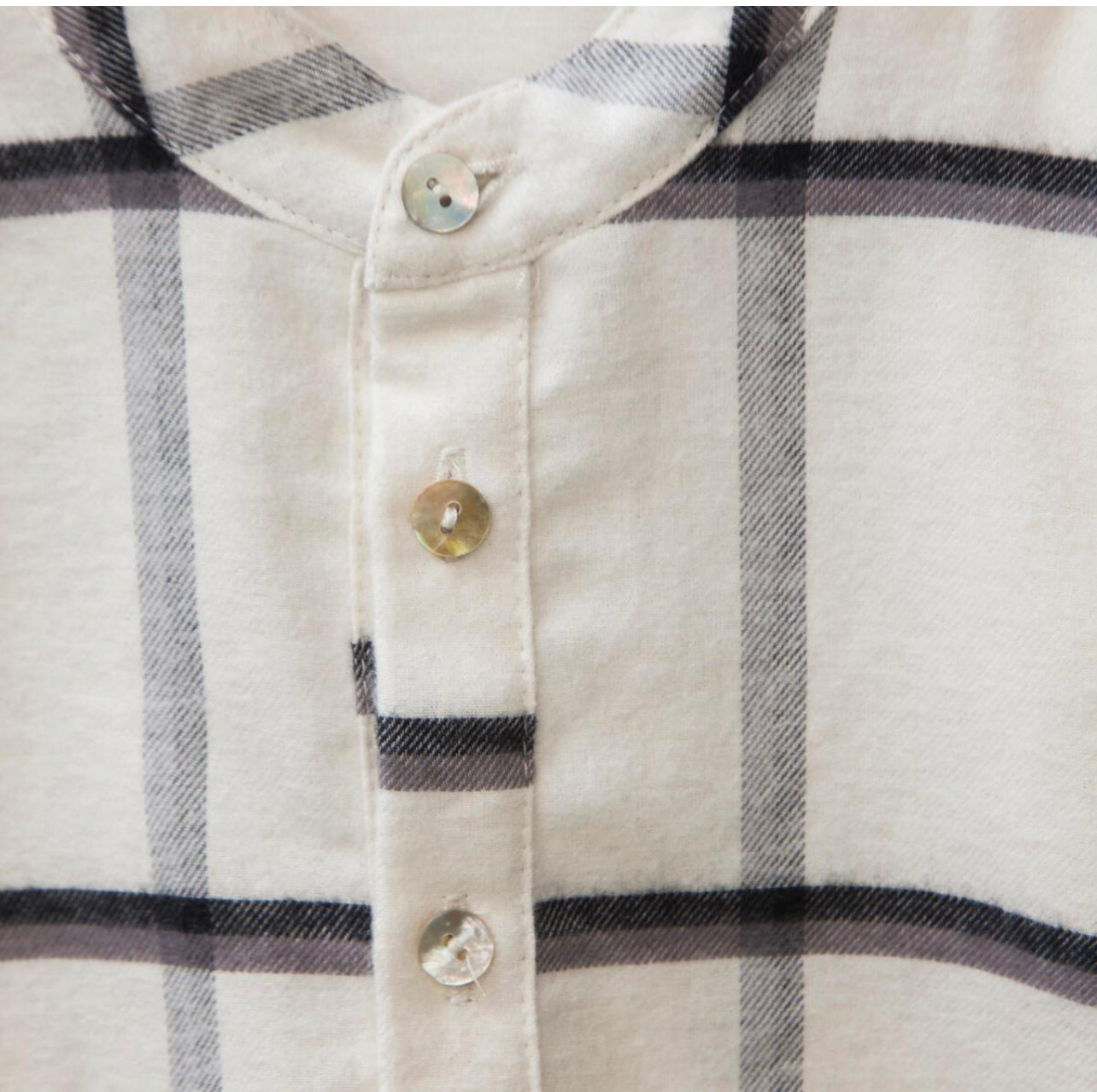 Wild Check Mao Shirt T2801