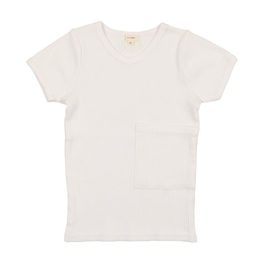 Ribbed Short Sleeve Pocket V-Tee RVT