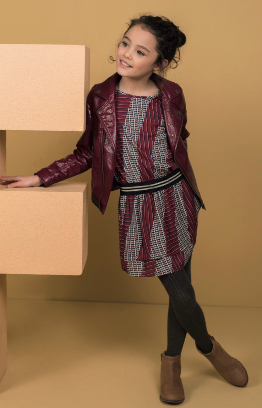 Gauzy Print Dress