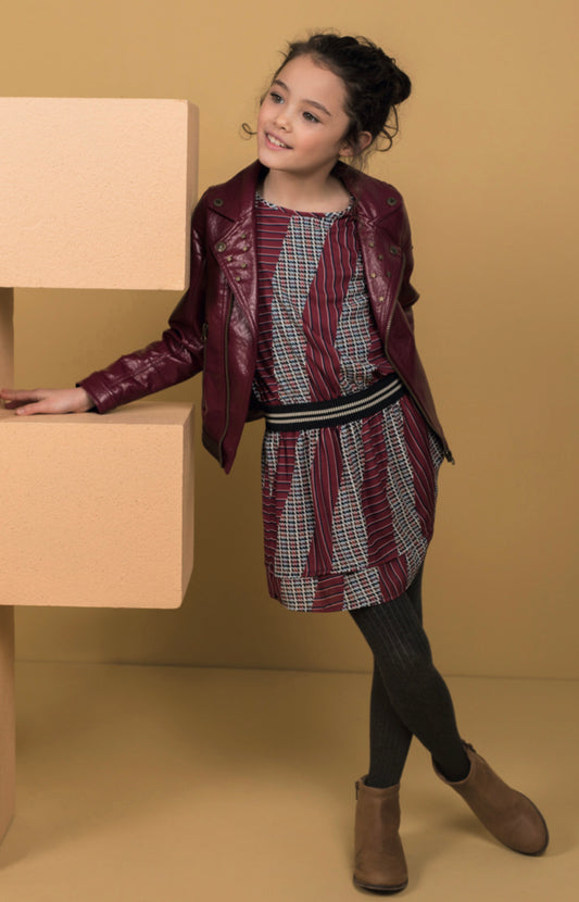 Gauzy Print Dress