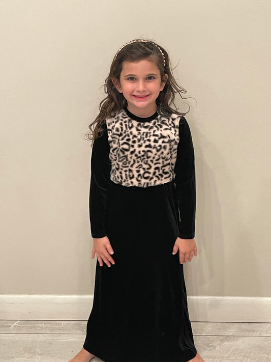 Fur Leopard Robe CY1507R