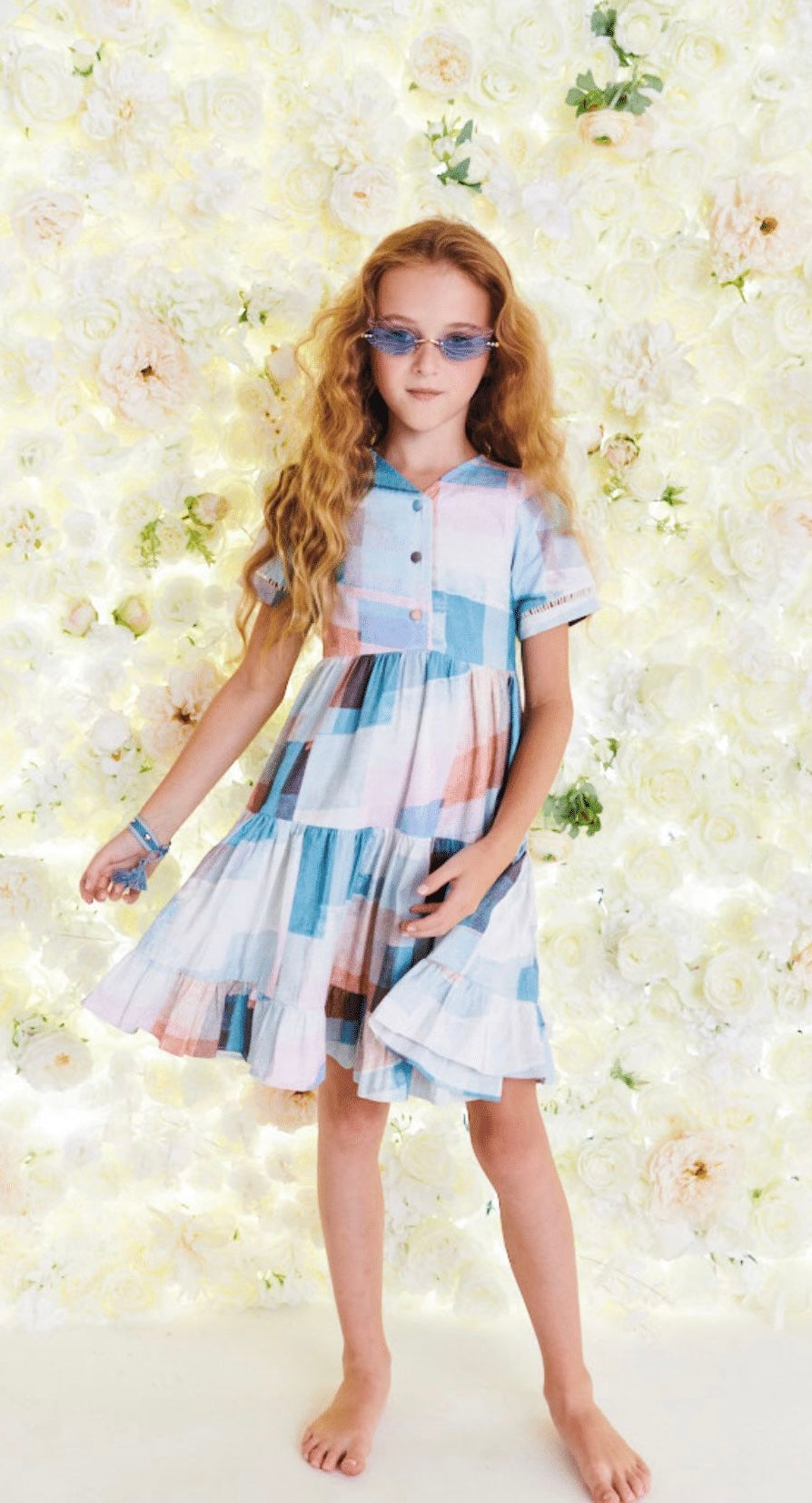 Pastel Tiered Dress 1416