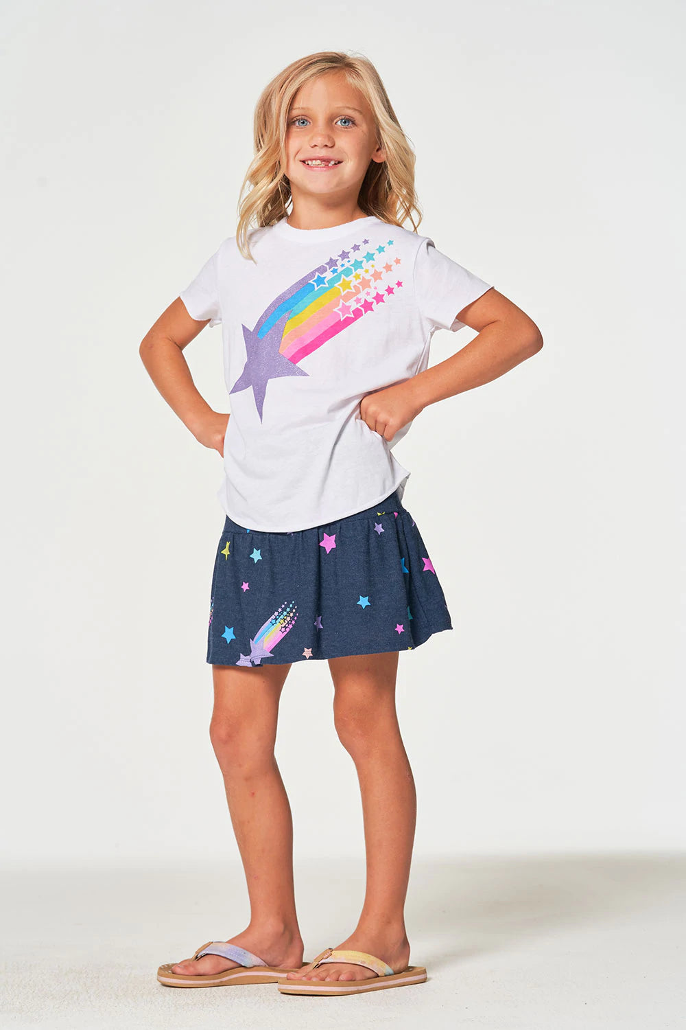 Neon star skort