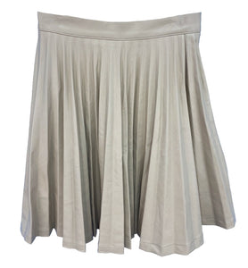 Leatherette Pleated Skirt M-4901