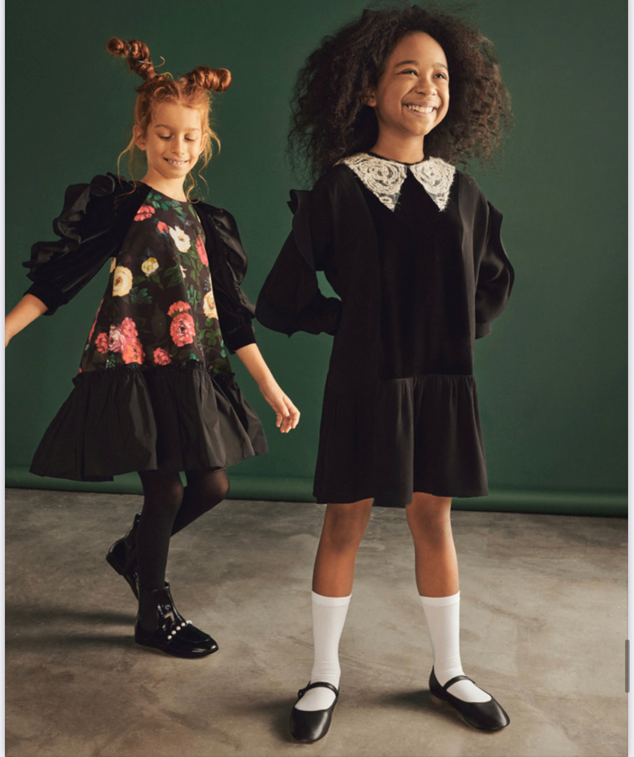 Black Lacey collar Dress DS01851