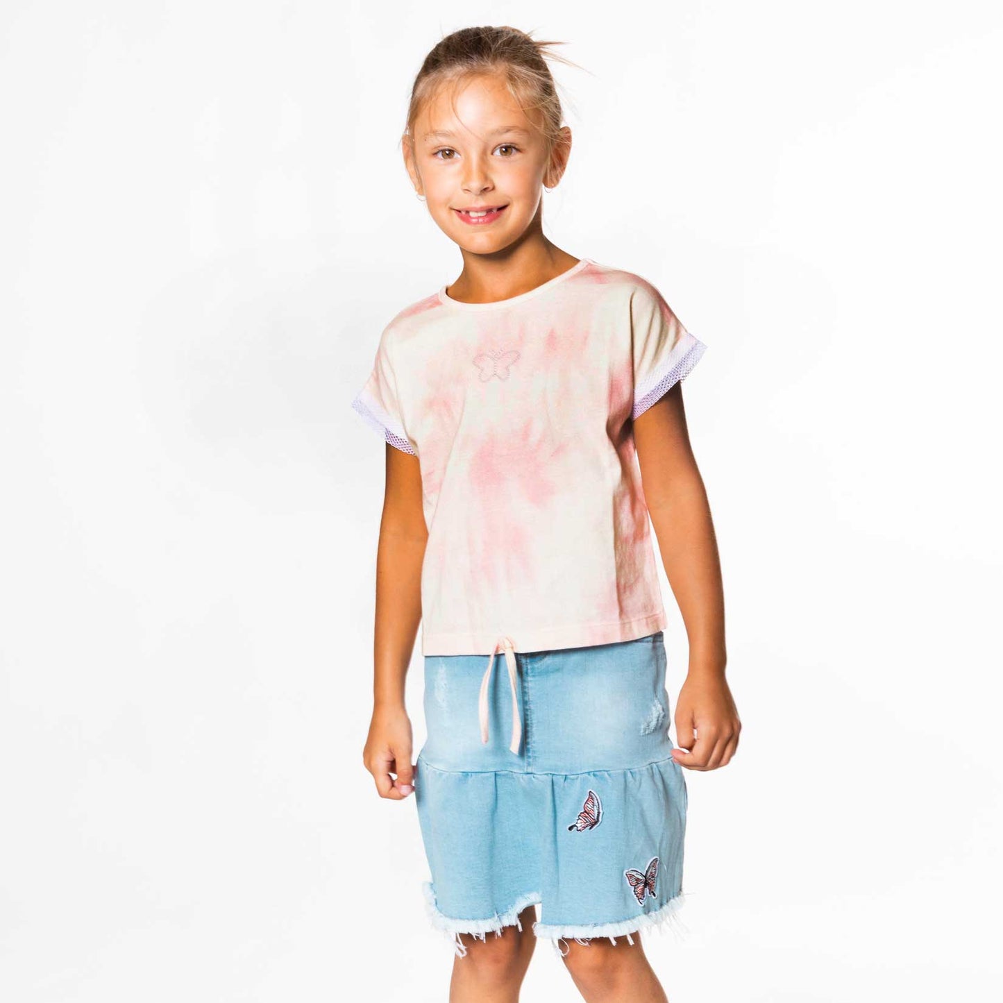 Butterfly Denim Skirt D30H81