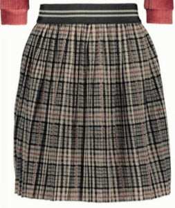 Velvety Print Plisse Skirt 5780
