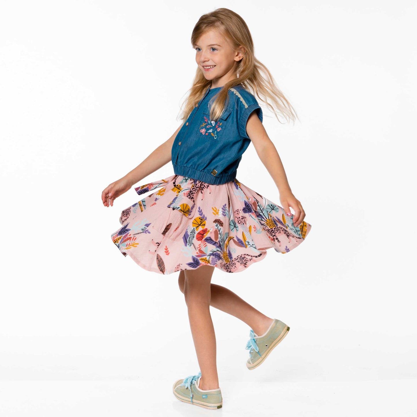 Jungle Print Skirt D30K80