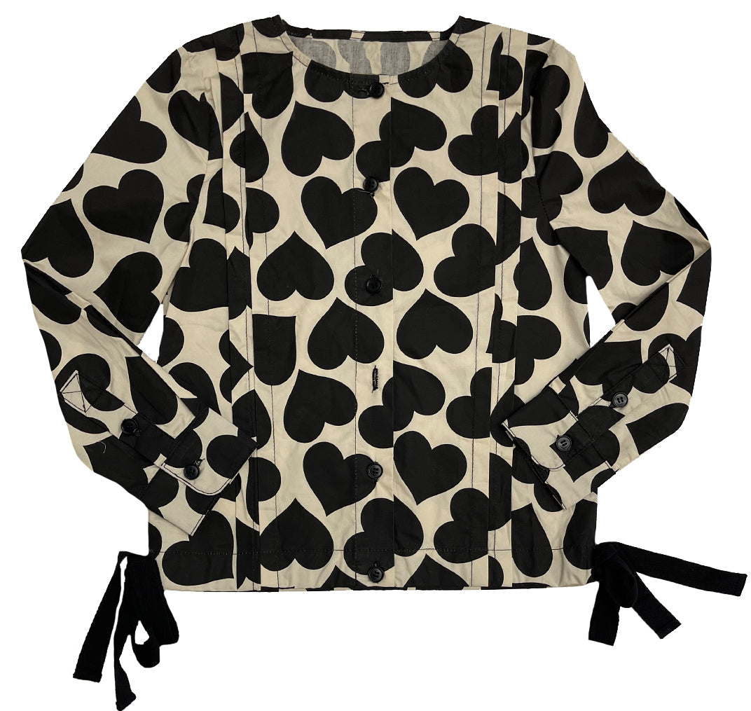 Heart Print Top M-5015