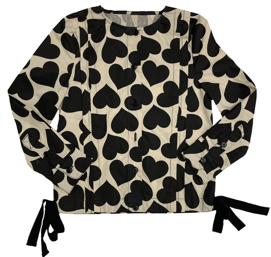 Heart Print Top M-5015