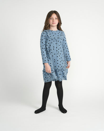 Slate Print Flowy Dress TLRW2226-B