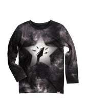 Load image into Gallery viewer, Graphic Black Tie Dye Tee Y1T12