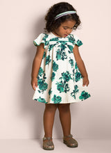 Load image into Gallery viewer, Green Floral Dress 13782