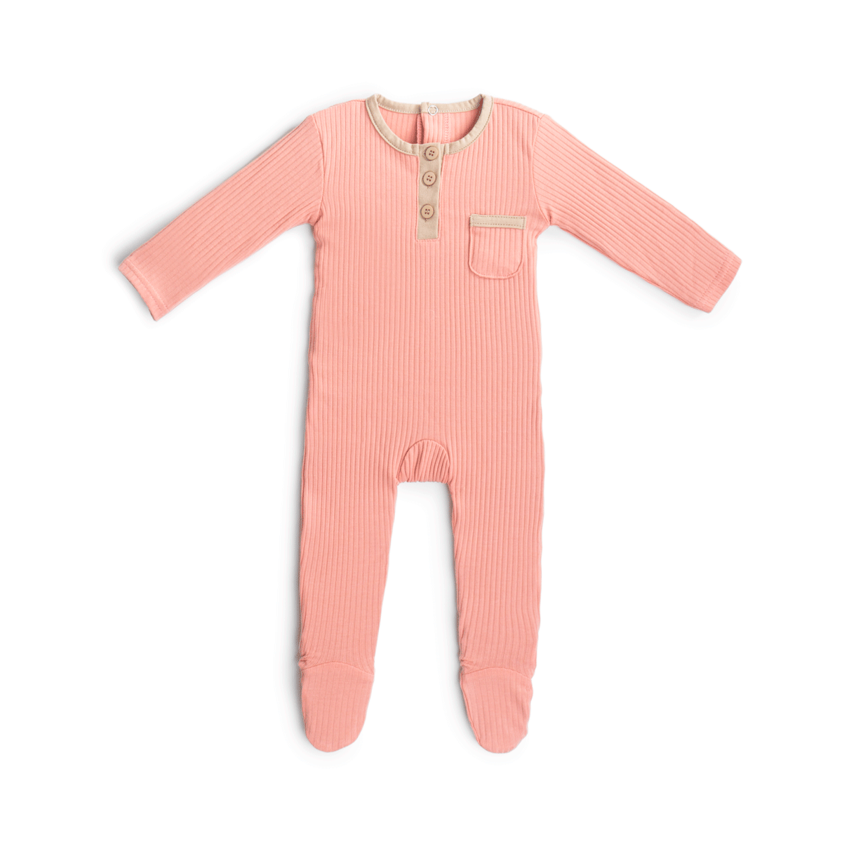 Contrast Rib Onesie Onesie y1480B