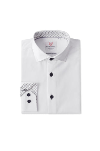 NON IRON White Dress Shirt P5502