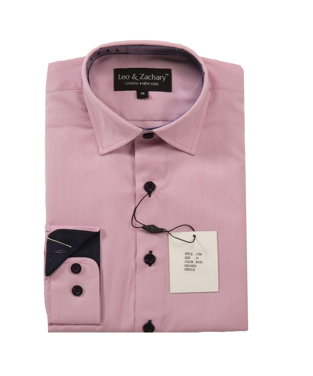 Rose Squared Stitch Dress Shirt 5788