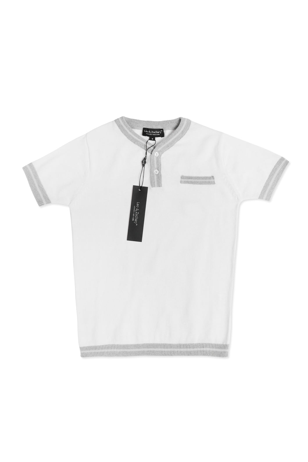 Leo Short sleeve cotton sweater polo