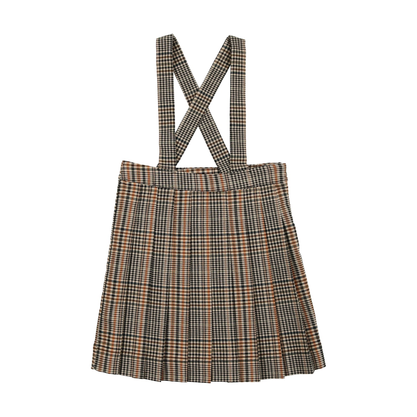 Pleated Plaid Skirt