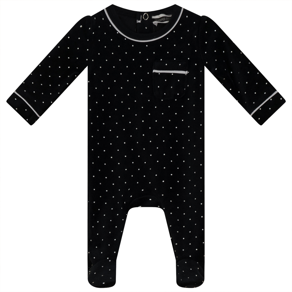 Contrast Piping Baby Romper CY1513B
