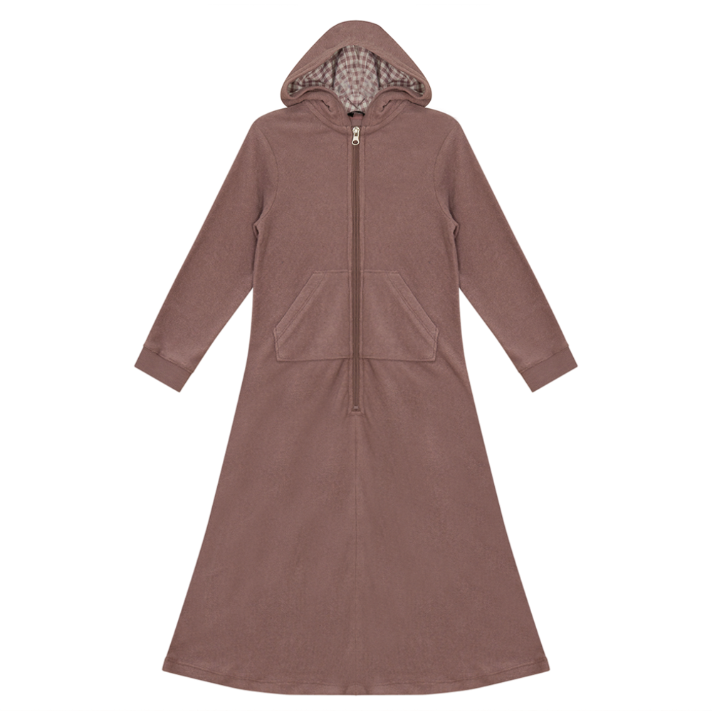 Plaid Terry Robe cy1791R