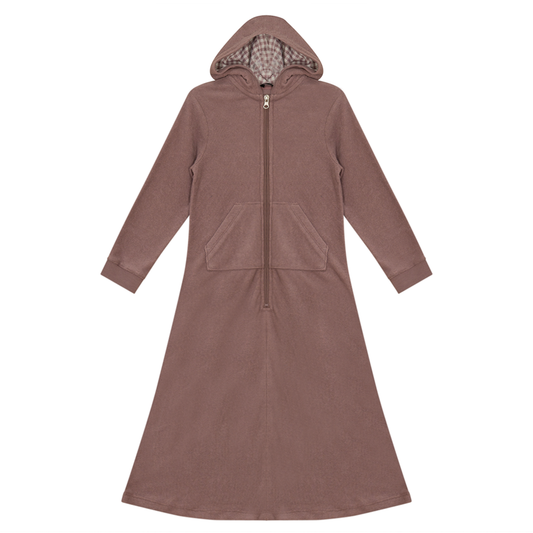 Plaid Terry Robe cy1791R