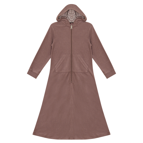Plaid Terry Robe cy1791R