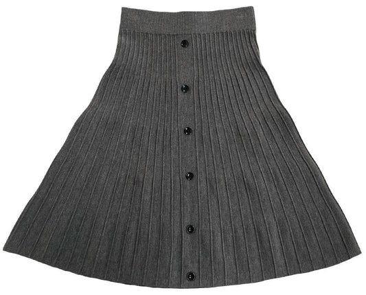 Knit Buttoned Skirt MB-1232
