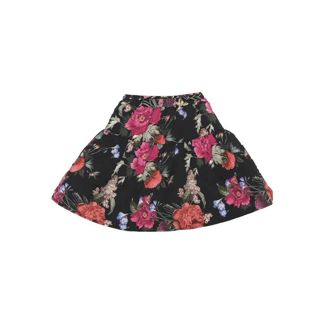 Quilted Floral Skirt N0220