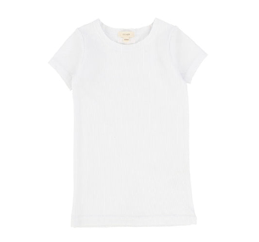 Winter White Ribbed T-shirt