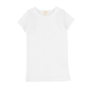 Winter White Ribbed T-shirt