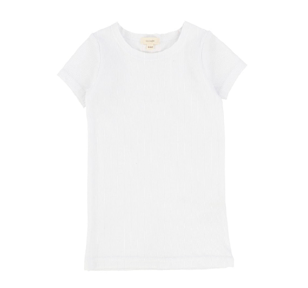Winter White Ribbed T-shirt