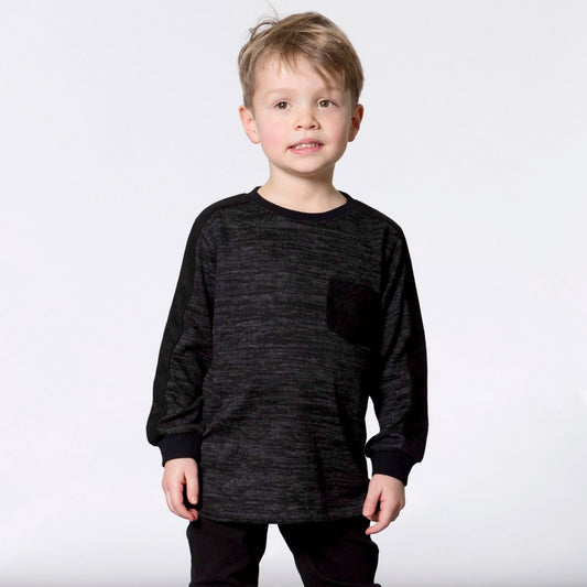 Suede Detail Jersey Top C20R70