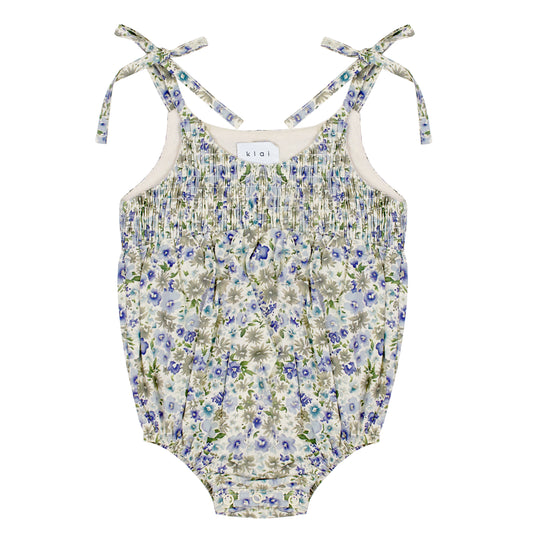 Floral Smocked Bubble TD2779