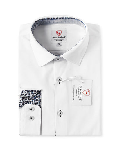 NON IRON White Dress Shirt P5506