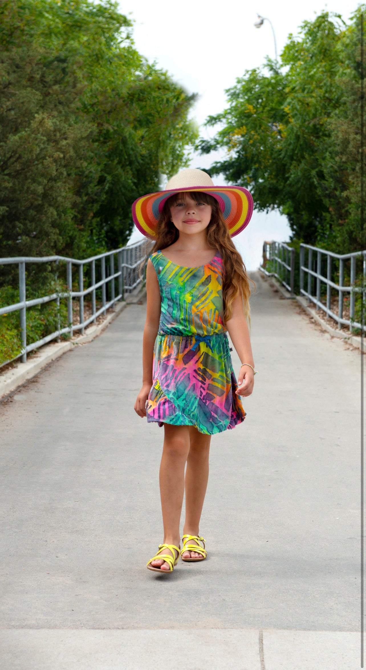 Tinos Rainbow Ombre Dress