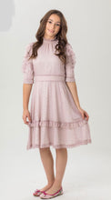 Load image into Gallery viewer, Chiffon Pink Dress with Stars DR1420