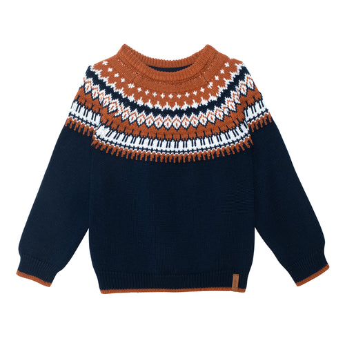 Fair Isle Sweater Top D20UT76